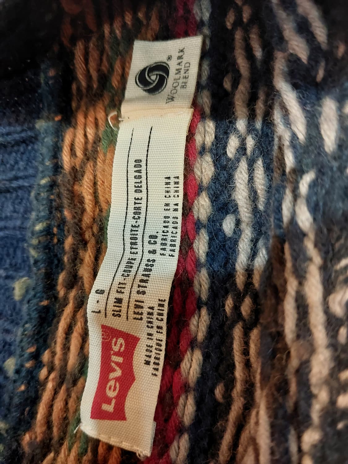 리바이스 노르딕 페어아일 니트 L 사이즈 (105) 상품이미지5