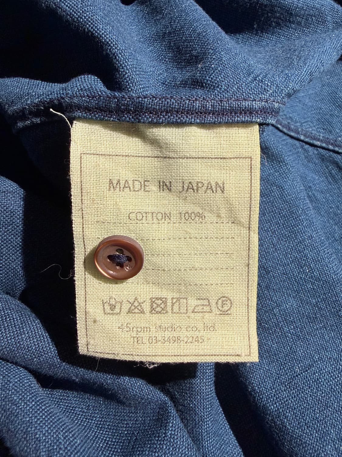 45rpm Indigo Shirt (Made In Japan) 상품이미지6