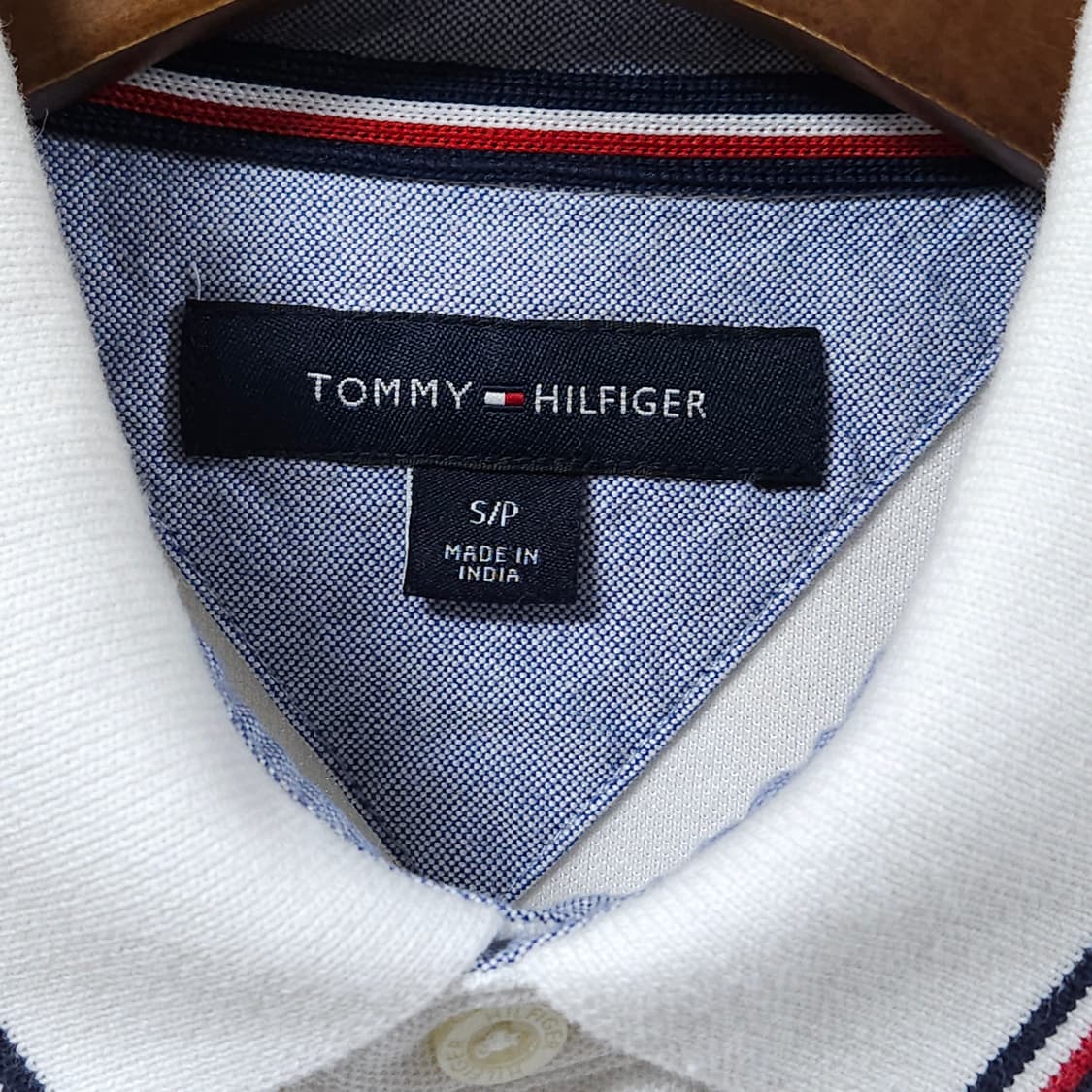남녀공용S) TOMMY 타미힐피거 반팔 카라티 화이트 상품이미지3