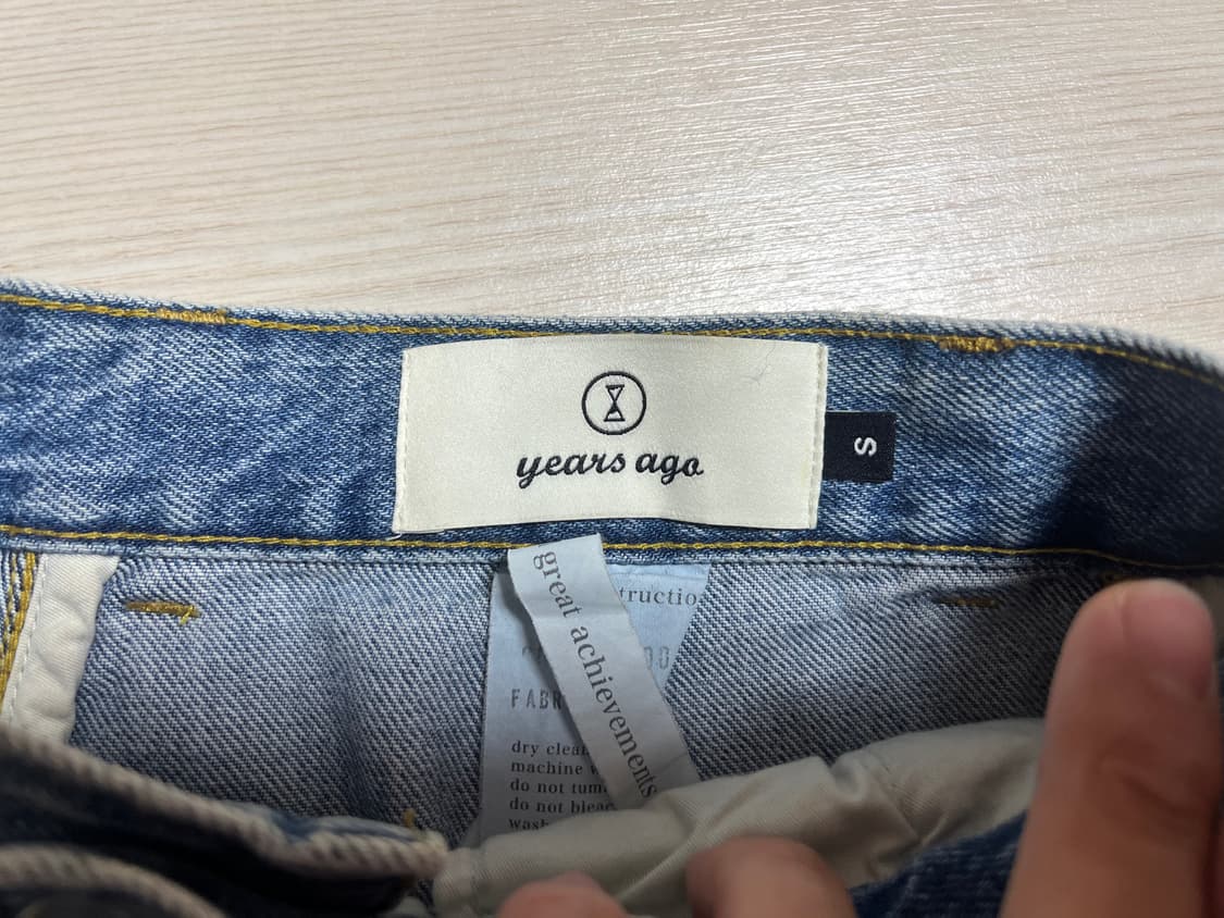 [YEARS AGO] 연청 슬랙스 디테일 데님팬츠 ( S사이즈) 상품이미지8
