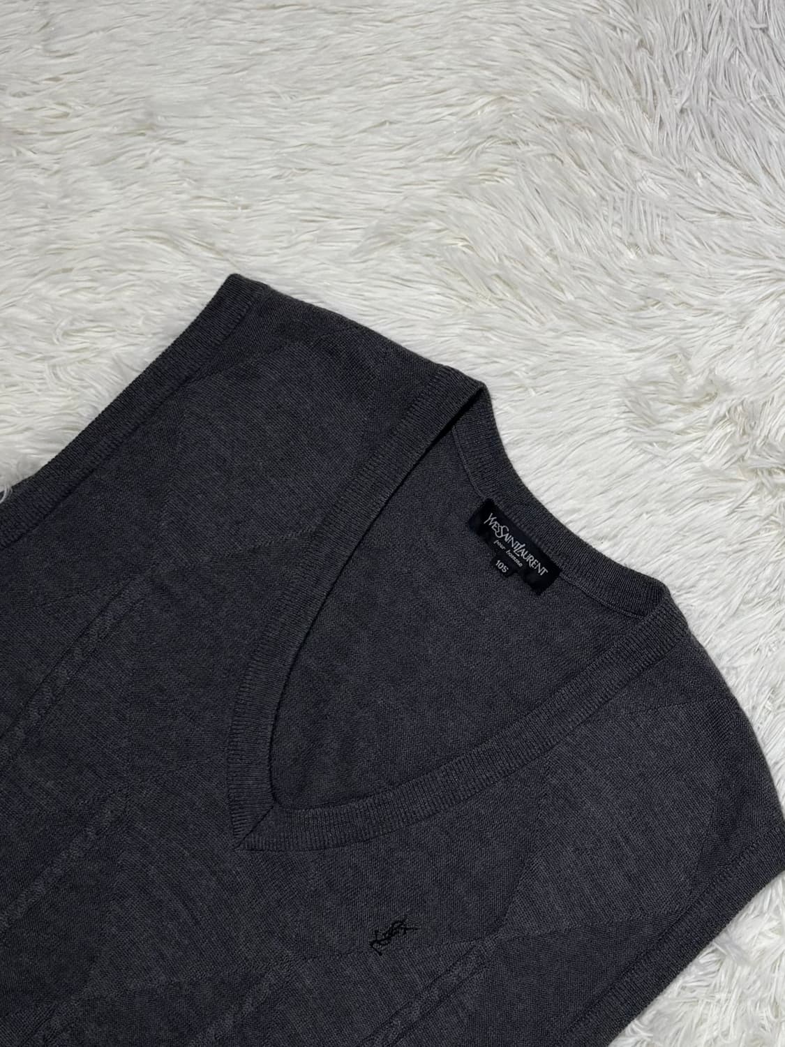 YSL 90’s 스몰로고 니트조끼 상품이미지4