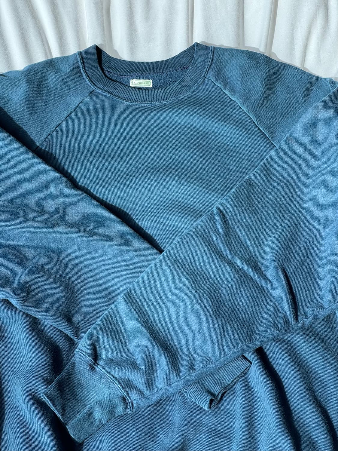 [3] 아프레쎄 26ss 라이트웨이트 빈티지 스웻 네이비 상품이미지4