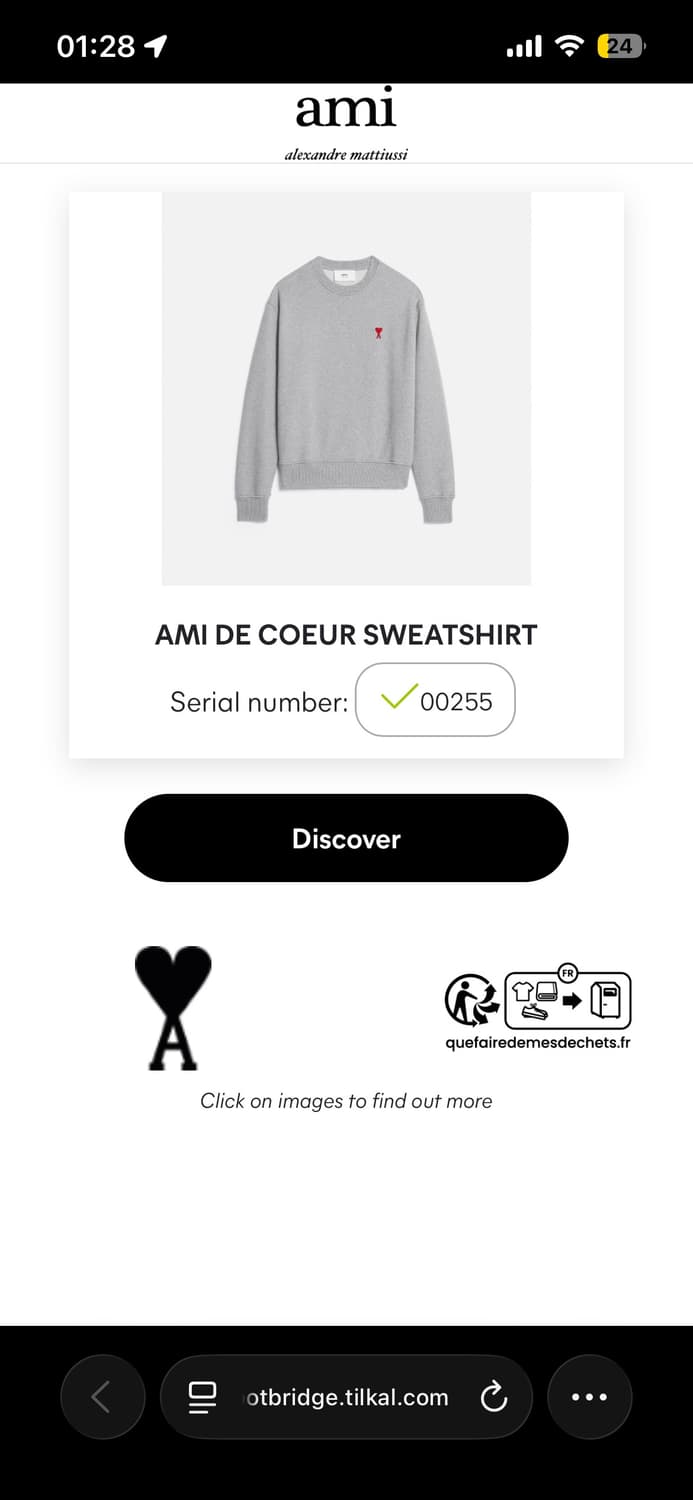 아미 맨투맨 상품이미지1