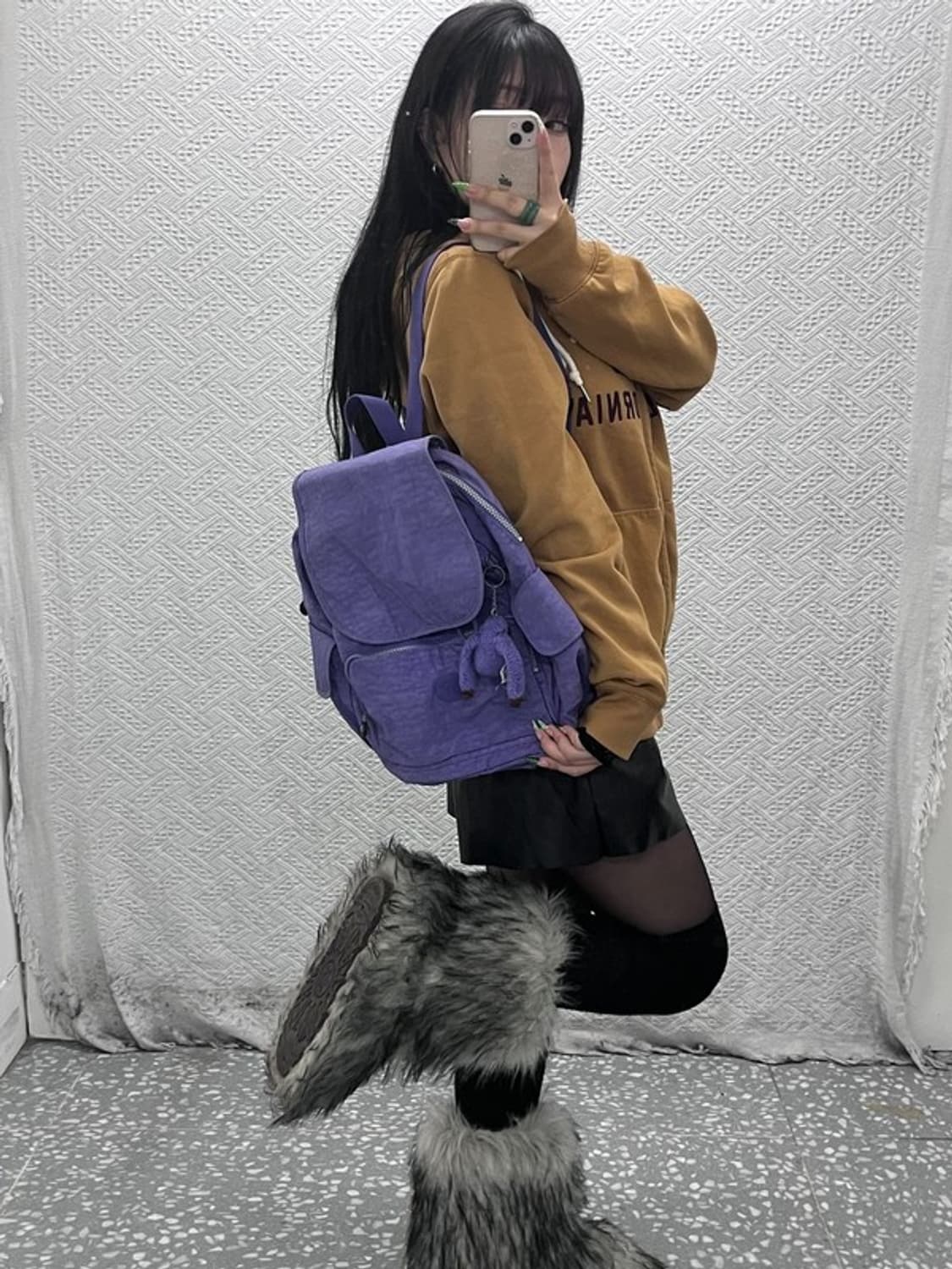 키플링 Y2K 레트로 빈티지 연보라 백팩 C09036 상품이미지2