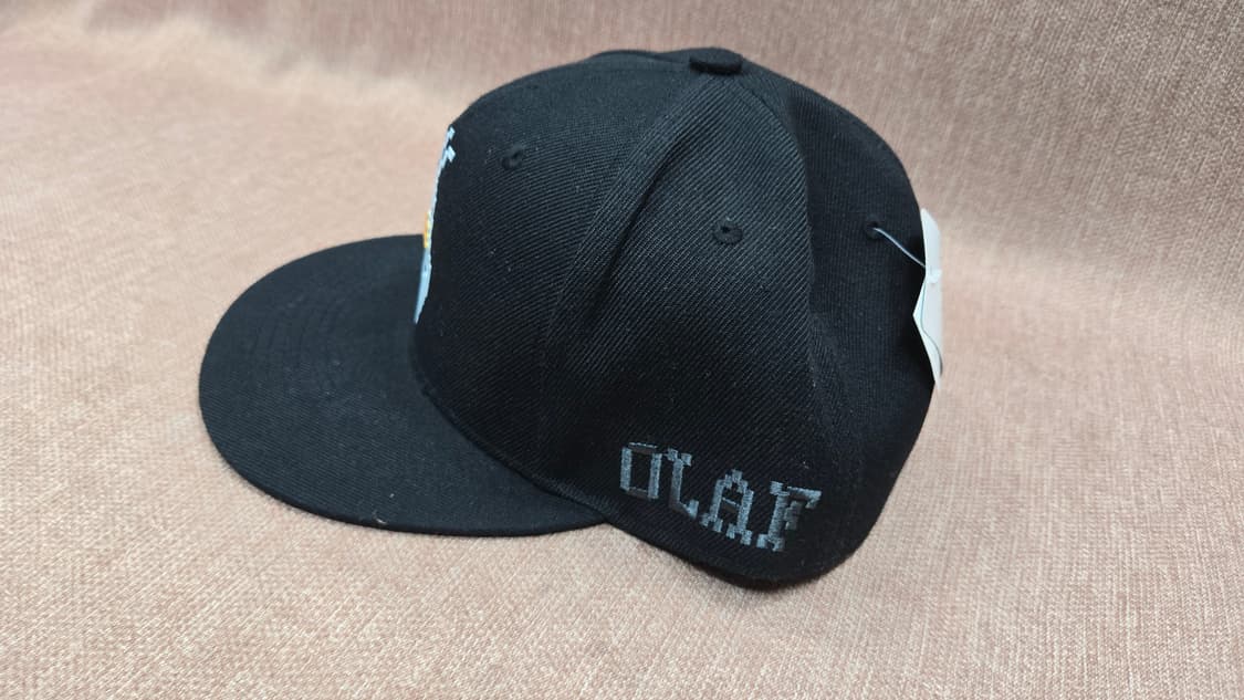 새상품 겨울왕국 올라프 검정색 스냅백 모자 상품이미지2