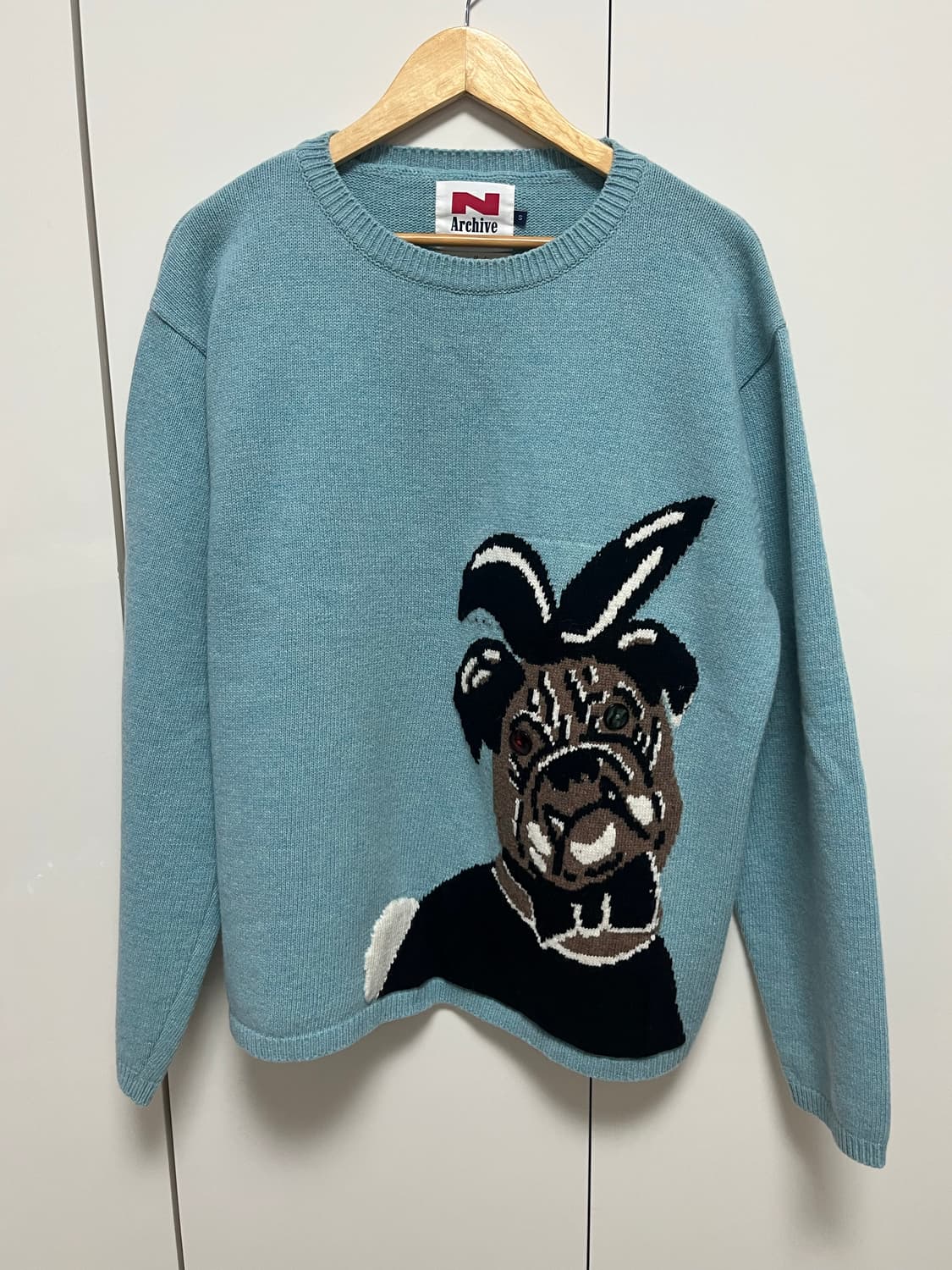 [COLLECTION LINE] 플레이 도그 오버핏 자카드 니트 풀오버 상품이미지6