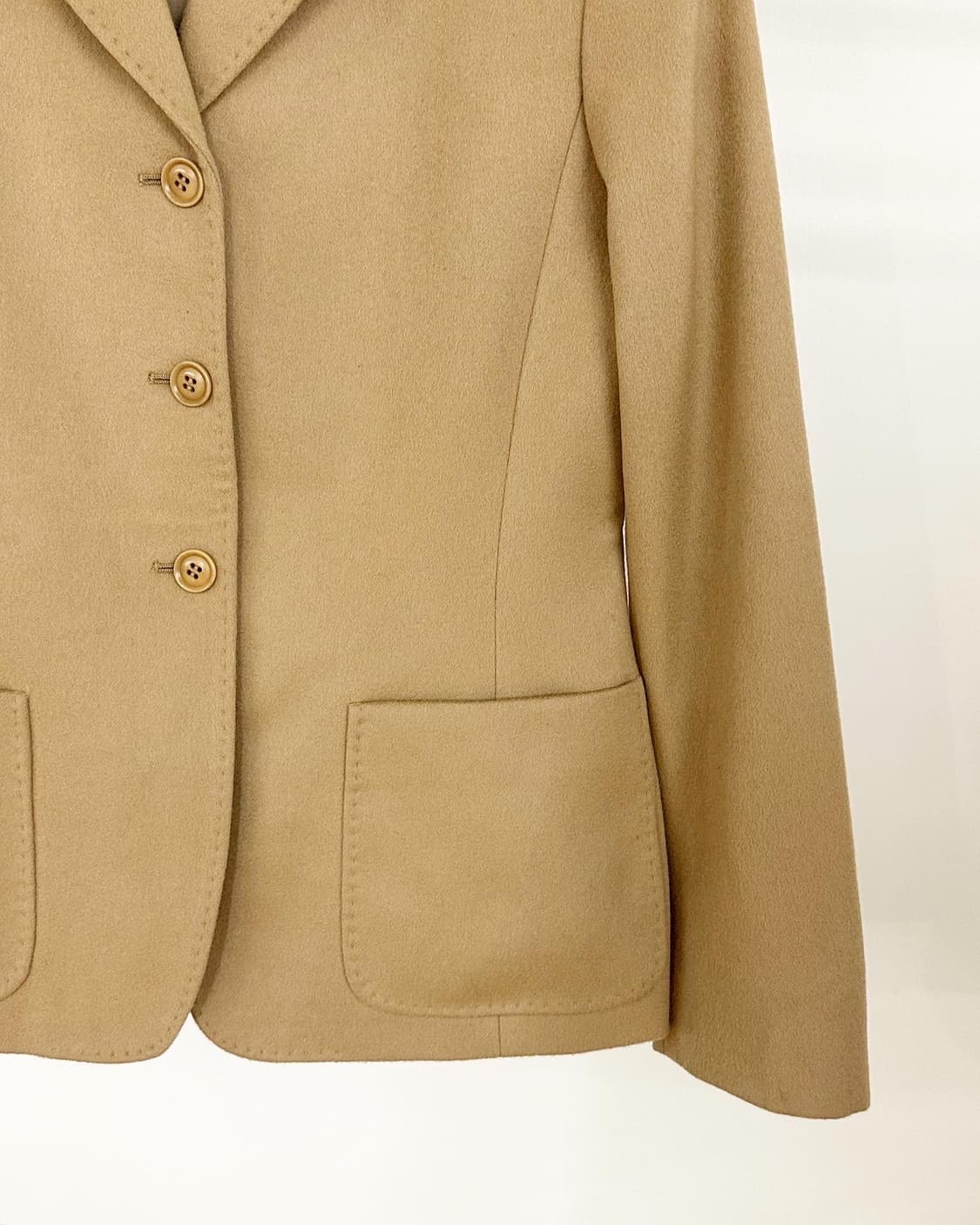 막스마라 베이지 3b 블레이저 울 자켓  상품이미지4