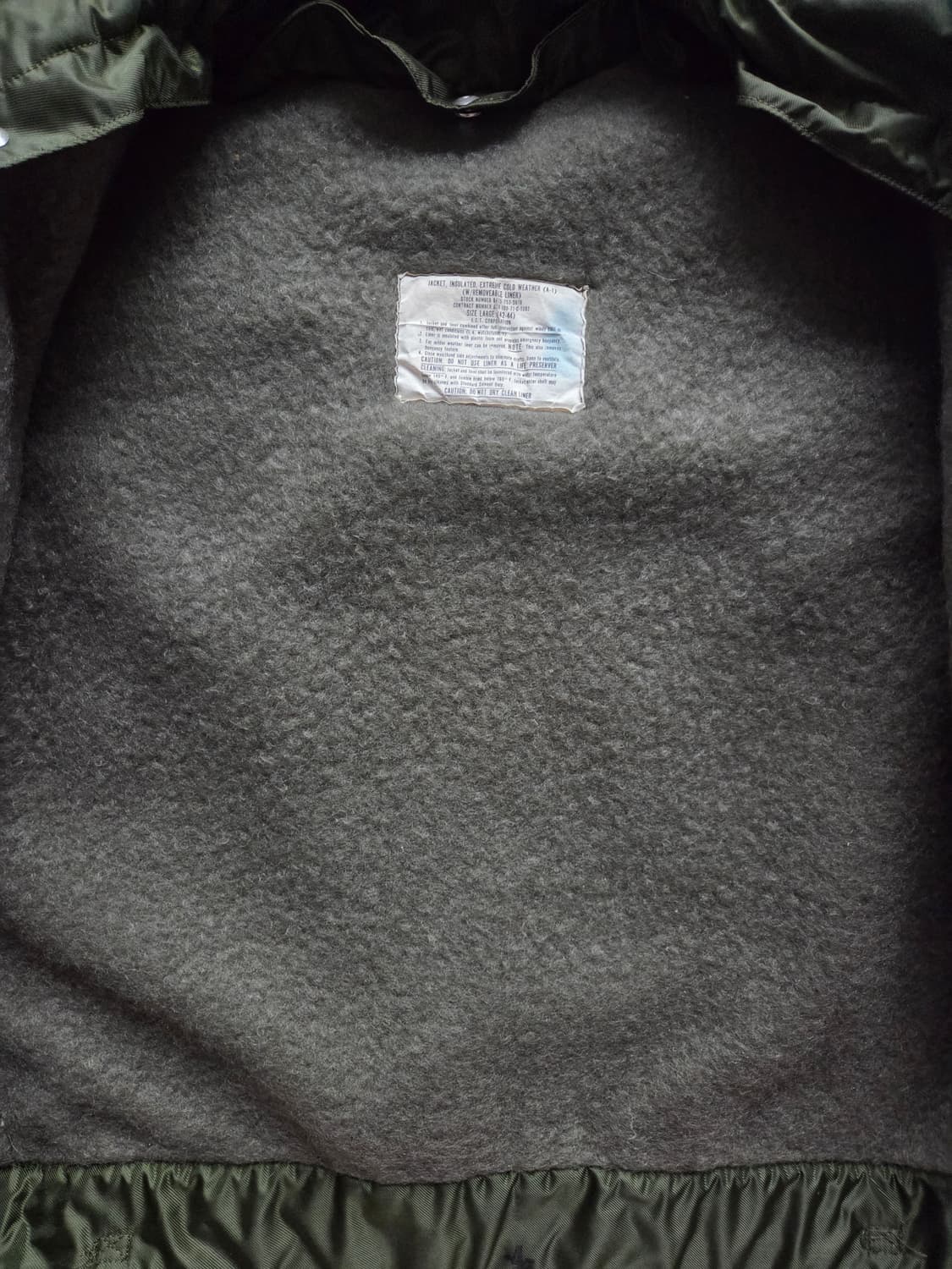 1971 OG A-1 덱 자켓 LARGE 상품이미지5