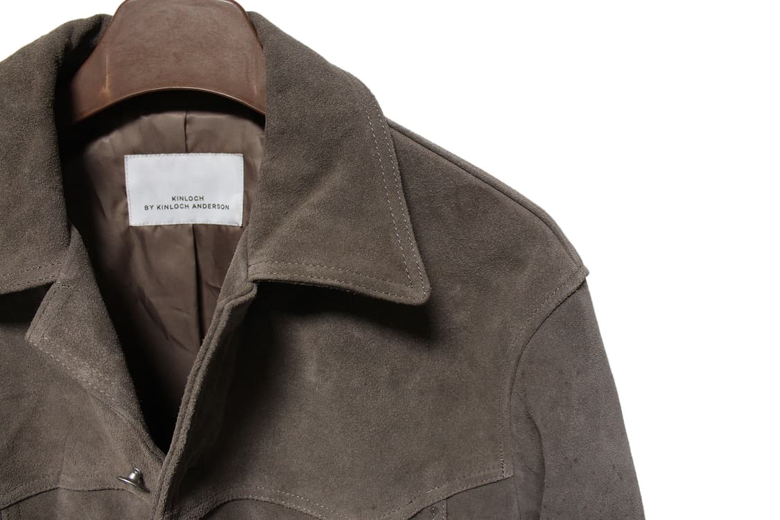 Kinloch Anderson 킨록앤더슨 카우레더 스웨이드 크롭자켓 상품이미지2
