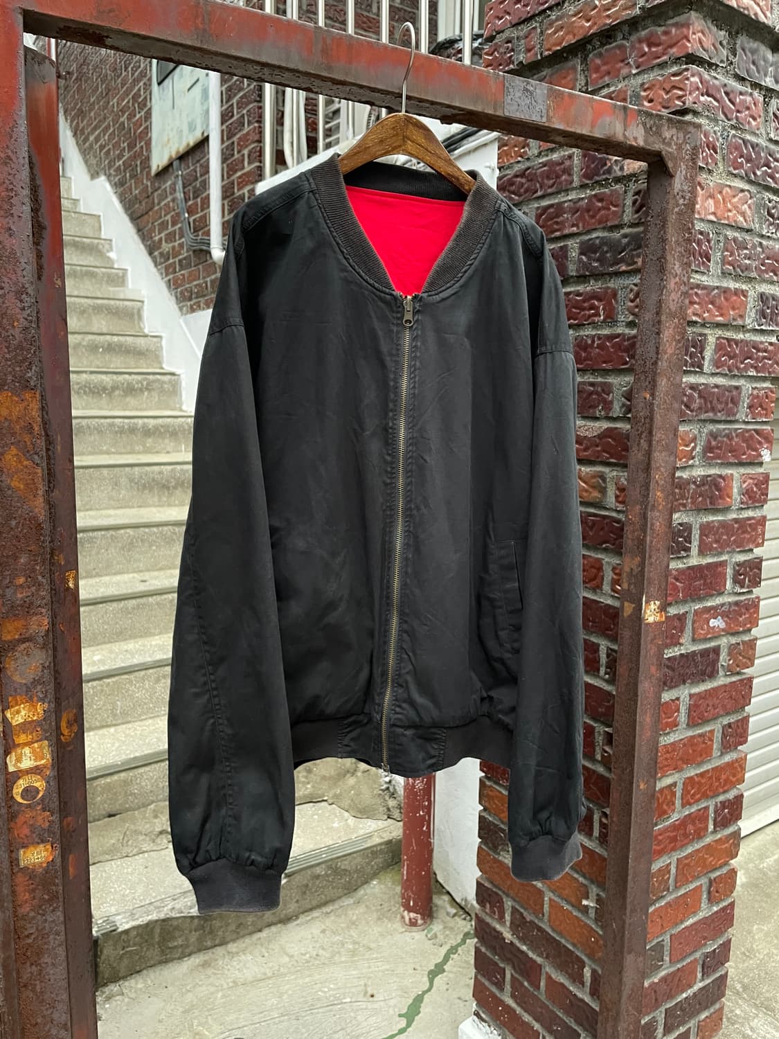 90s Marlboro Reversible Bomber Jacket 상품이미지4