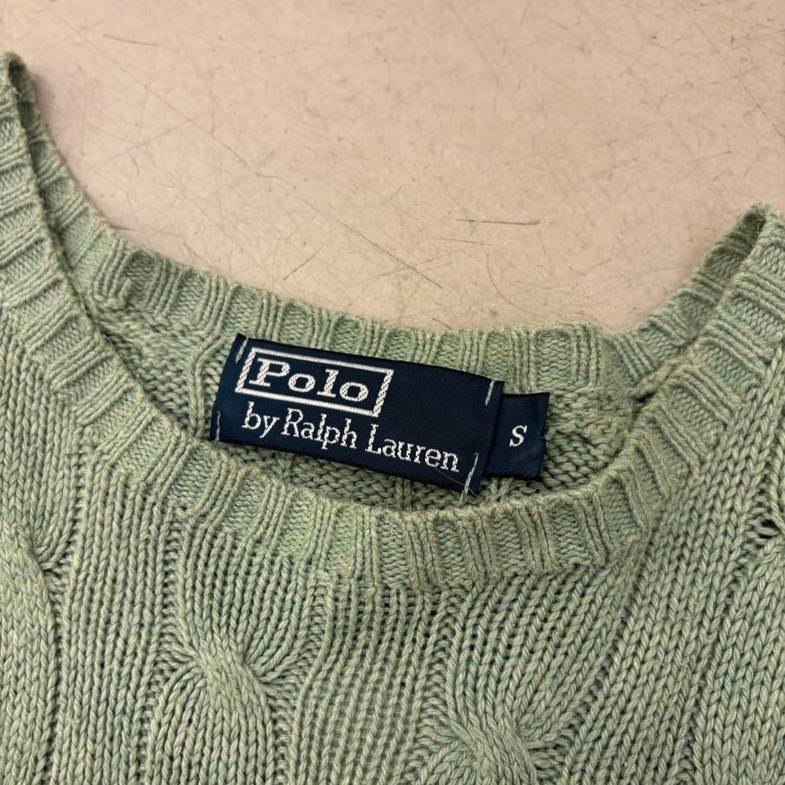 폴로 랄프로렌 케이블 포니 민트 니트 상품이미지3