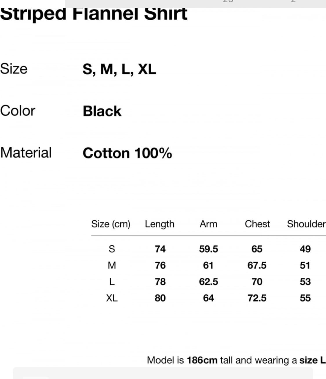 L사이즈 디스이즈네버댓 스트라이프 플란넬 셔츠 블랙 상품이미지5