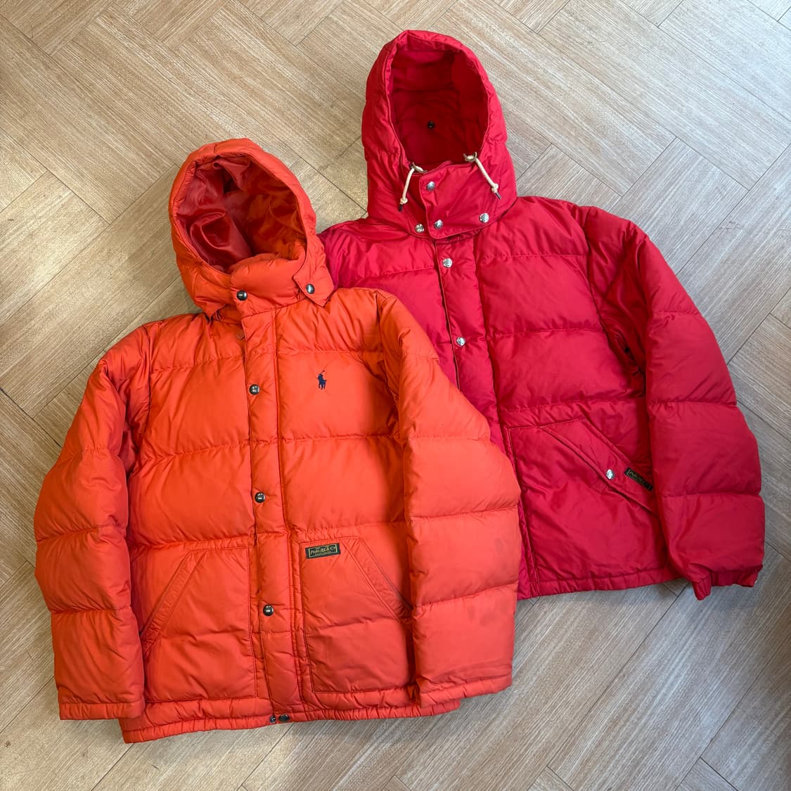 폴로 랄프로렌 레드 후드 덕다운 푸퍼 자켓 상품이미지1