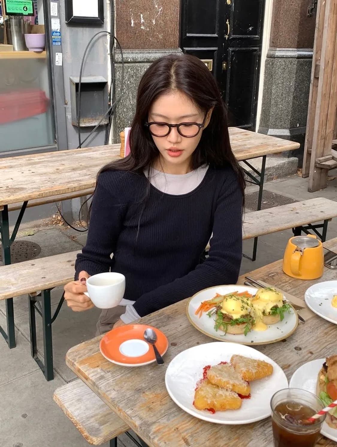 언더비 네이비골지니트 상품이미지1