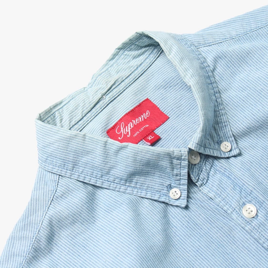 슈프림 블루 스트라이프 셔츠 상품이미지6