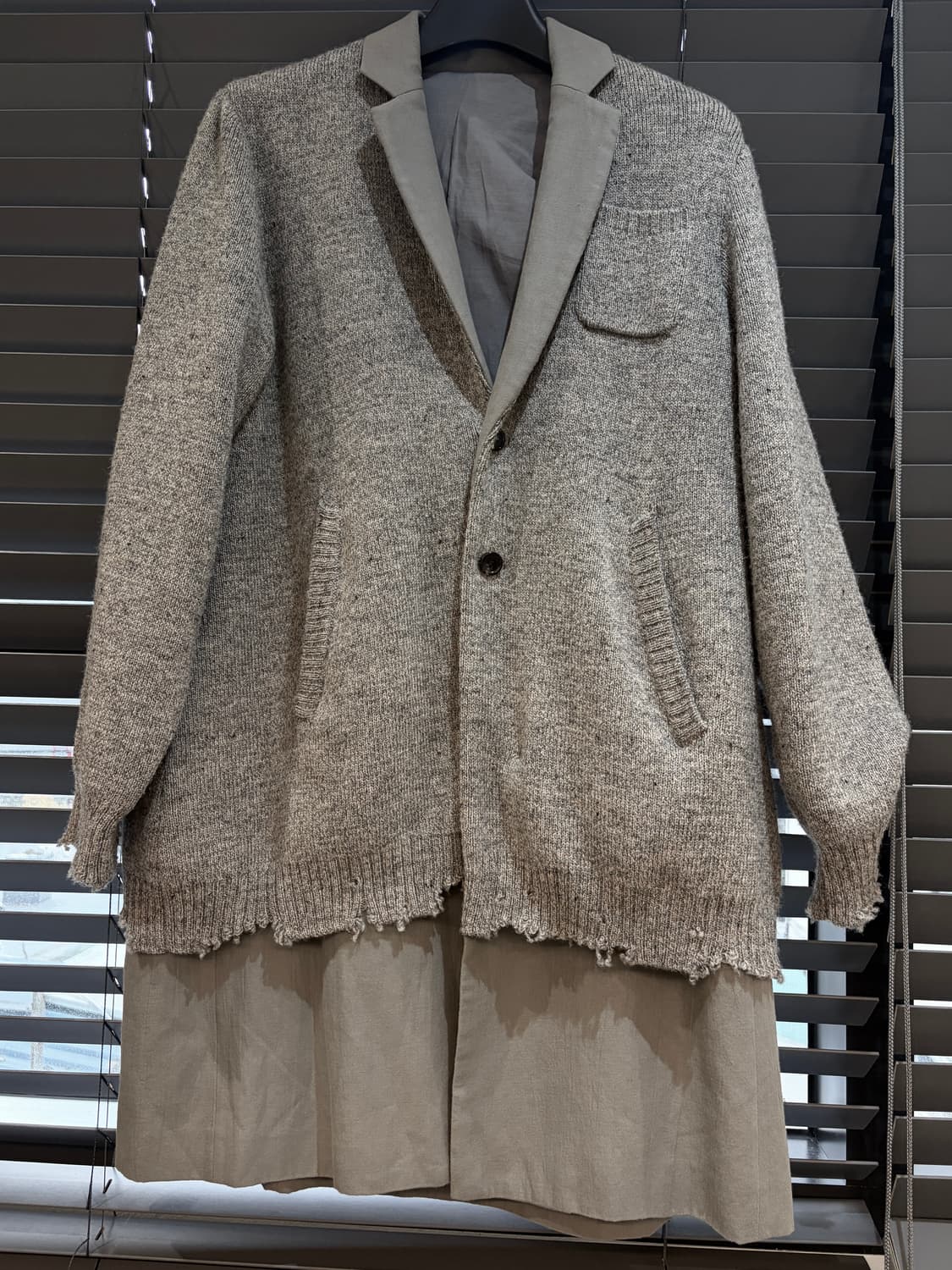 언더커버 17aw 레이어드 니트 코트 2사이즈 상품이미지1