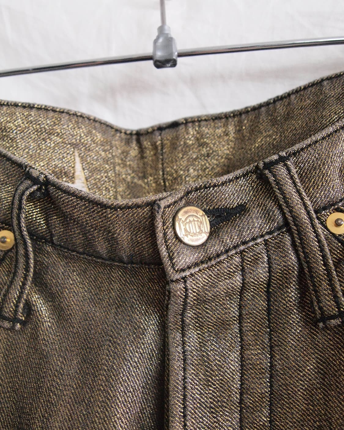 troiso jpn 골드 글리터 vkei 부츠컷 데님 상품이미지8