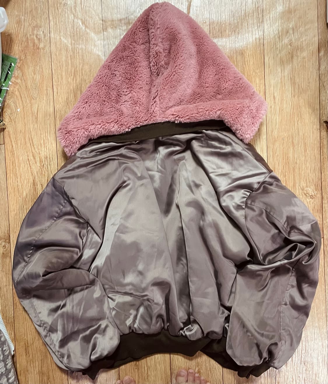 브라운 핑크 퍼 자켓 잠바 상품이미지3