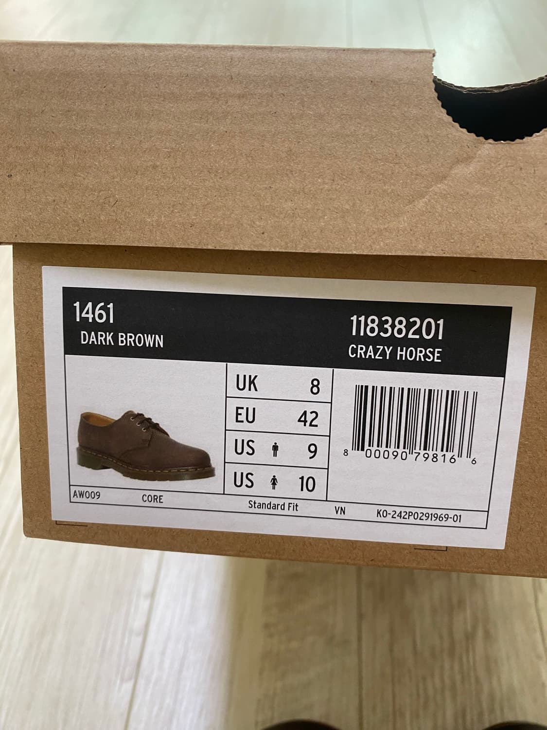 닥터마틴 1461 3홀 크레이지홀스 270 상품이미지7