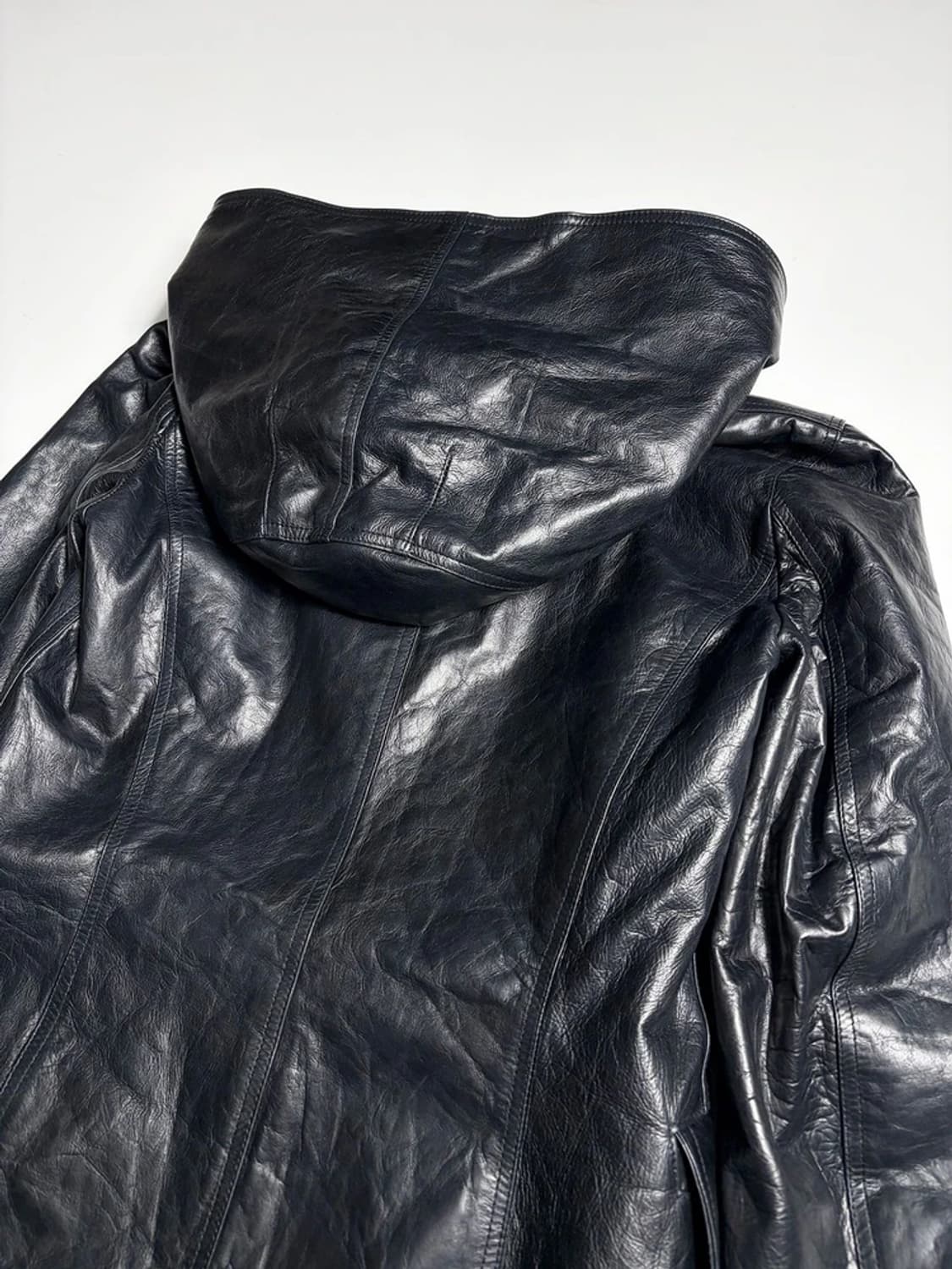 m0851 캐나다 레더 후드 코트 자켓 R2173 상품이미지5