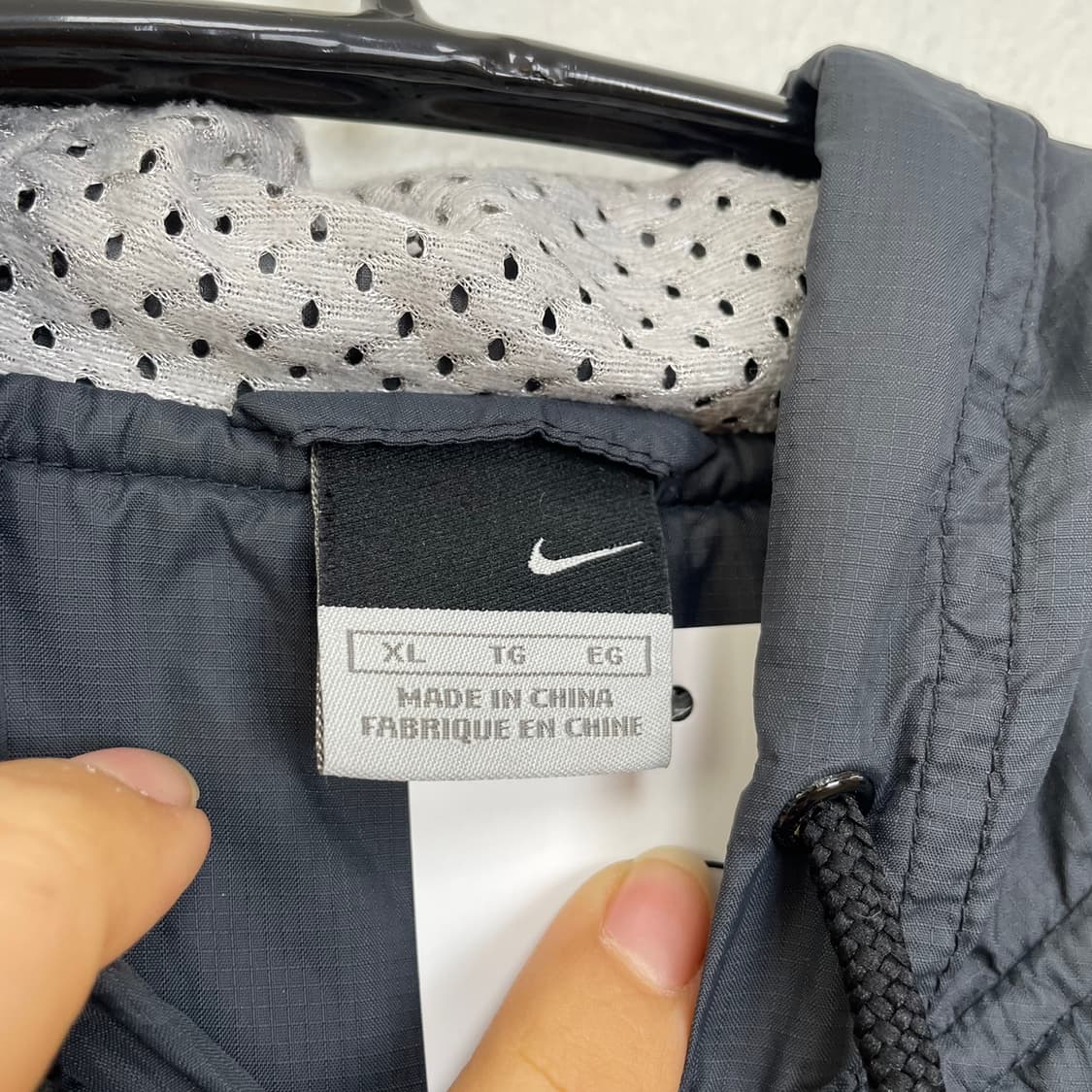 나이키 Nike 차콜그레이 배틀그라운드 후드 바람막이 집업 XL 상품이미지2