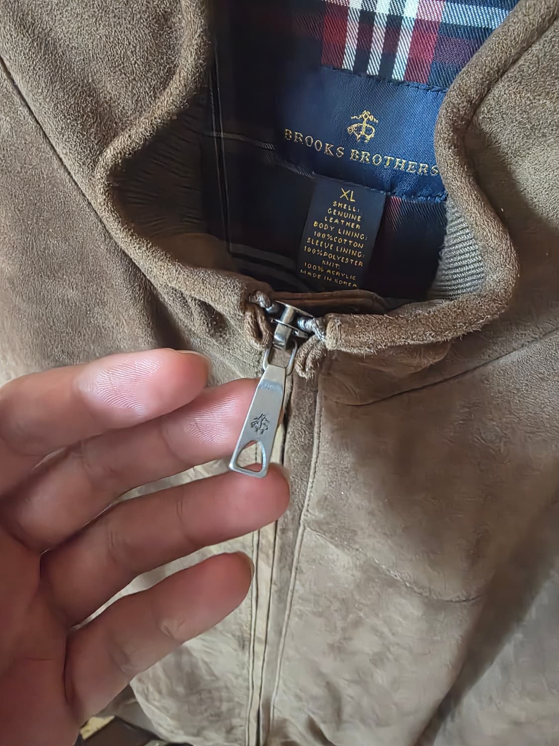 브룩스 브라더스 스웨이드 봄버자켓 xl 팝니다. 상품이미지3