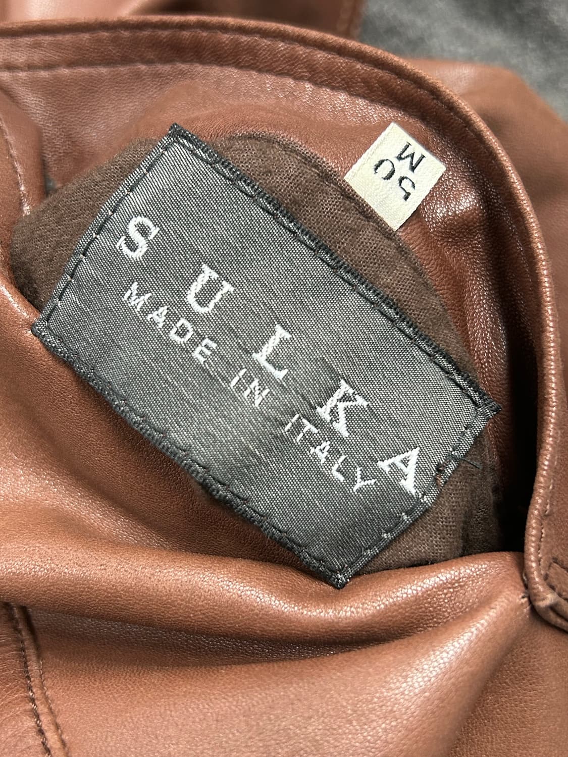 이태리 SULKA 리버시블 가죽 카코트 상품이미지7