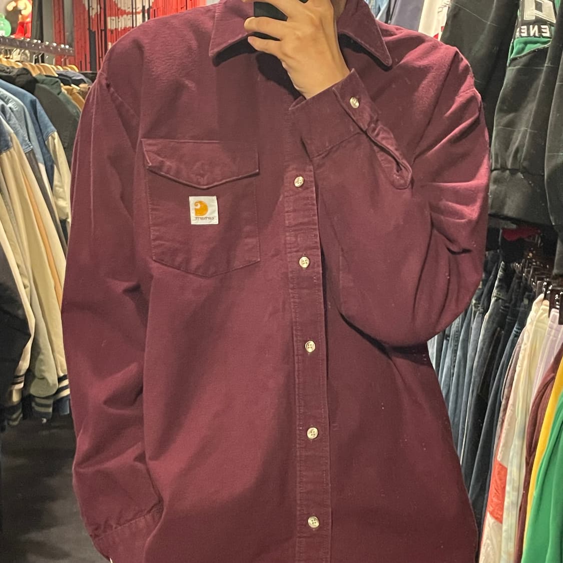 [IM] carhartt 칼하트 버건디 긴팔셔츠 상품이미지6