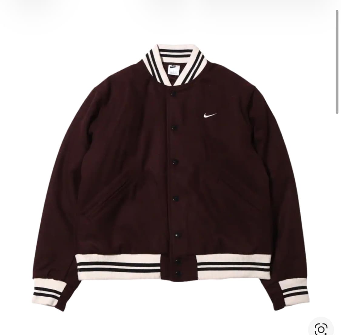 나이키 NSW 어센틱 바시티 자켓 브라운 바살트 - 아시아 xxl 상품이미지1