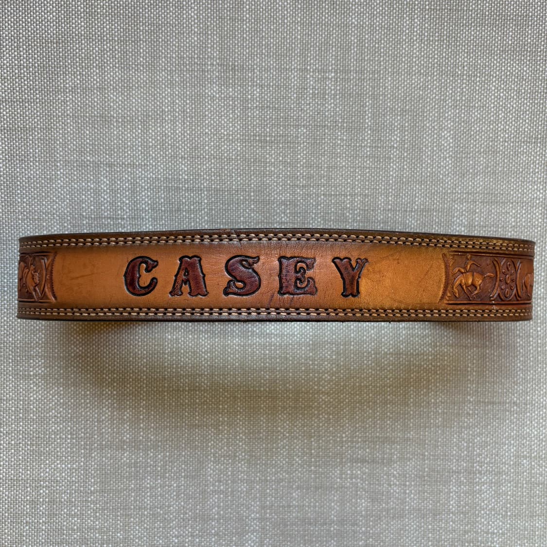 [24] 70s USA TEX TAN 카빙 레더 웨스턴 벨트 상품이미지4