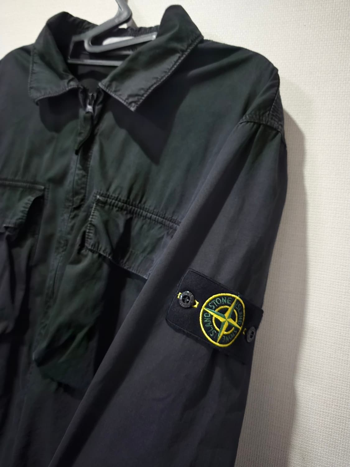정품 스톤아일랜드 22SS 114WN 올드이펙트 와펜 오버셔츠 XL 상품이미지2