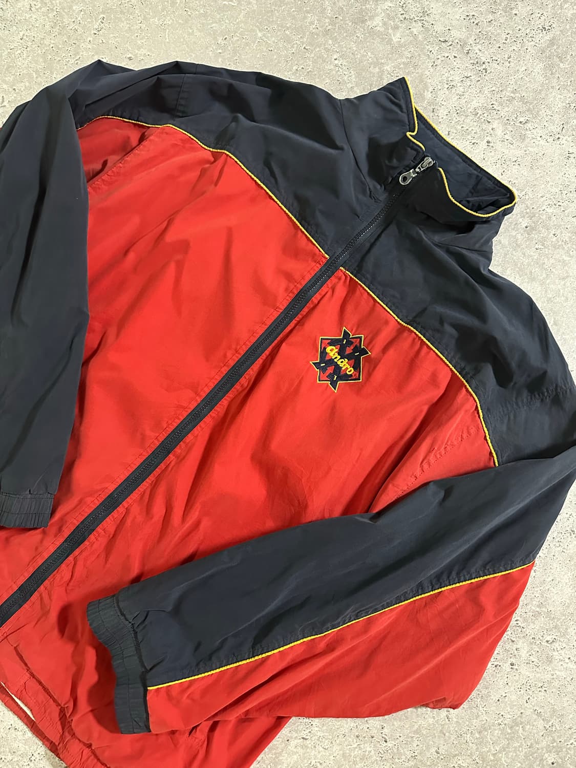 90s Andro 올드스쿨 레드 네이비 배색 자켓 상품이미지1