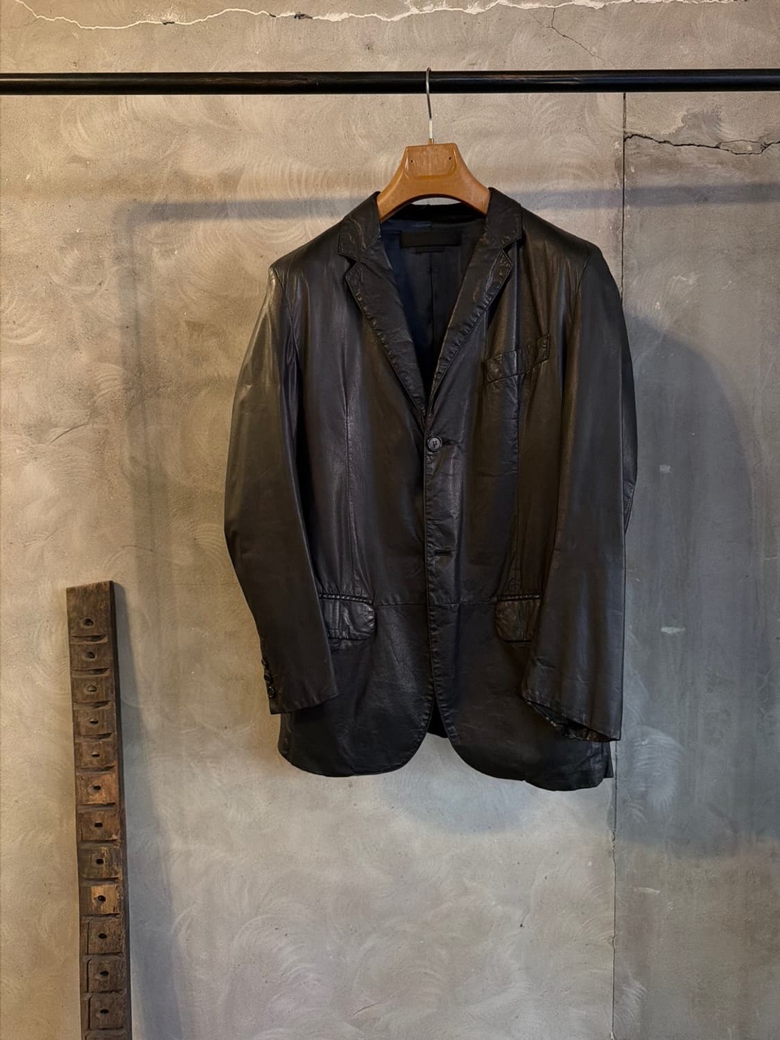 알렉산더 맥퀸 램스킨 레더 테일러드 자켓 100 상품이미지4