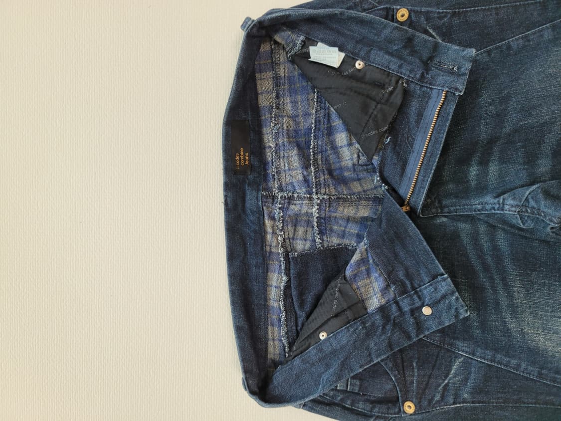 코데즈컴바인 남자 엠보워싱 기모 청바지 32 딥네이비 상품이미지5