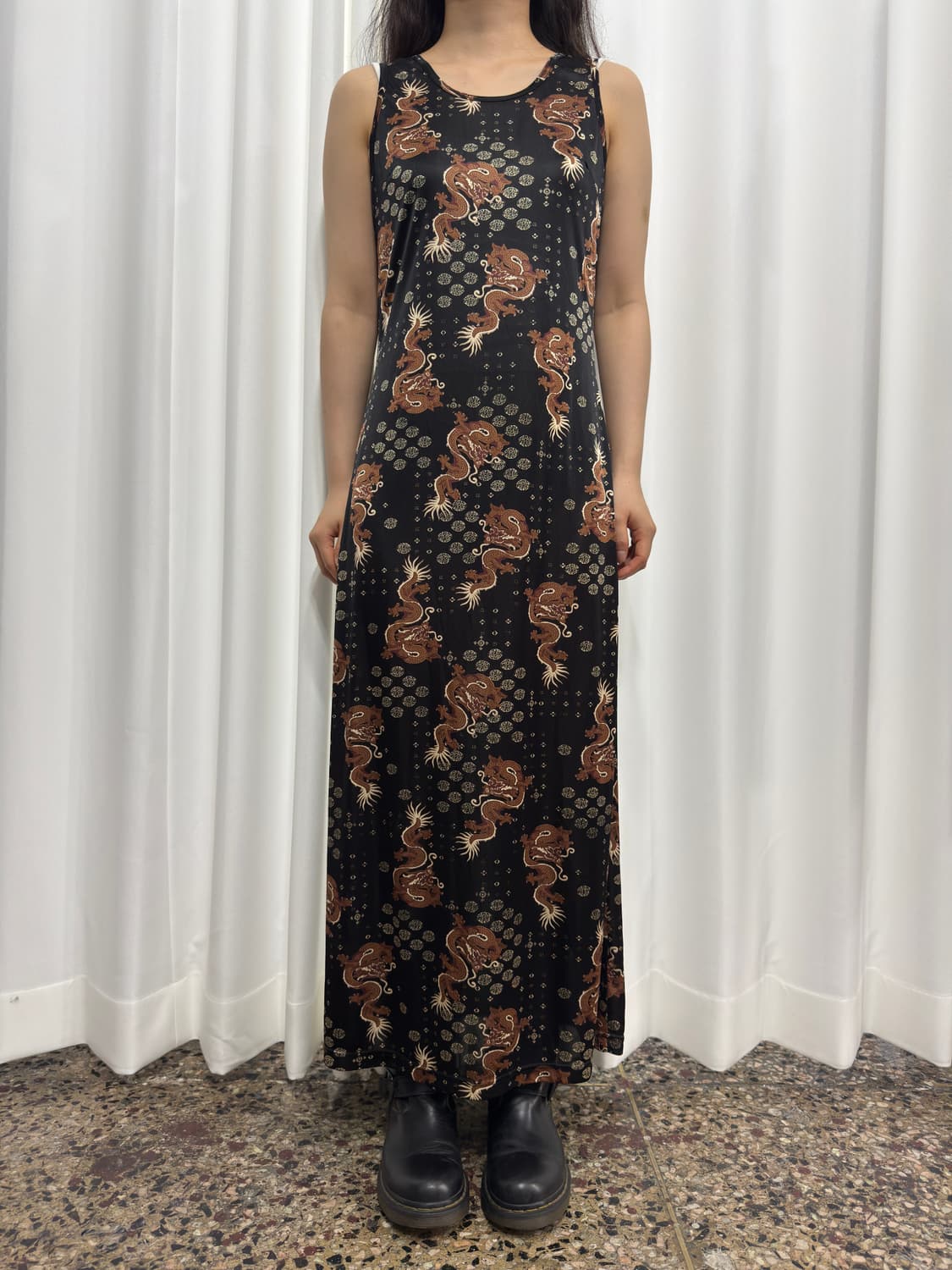 oriental dragon sleeveless dress 상품이미지3