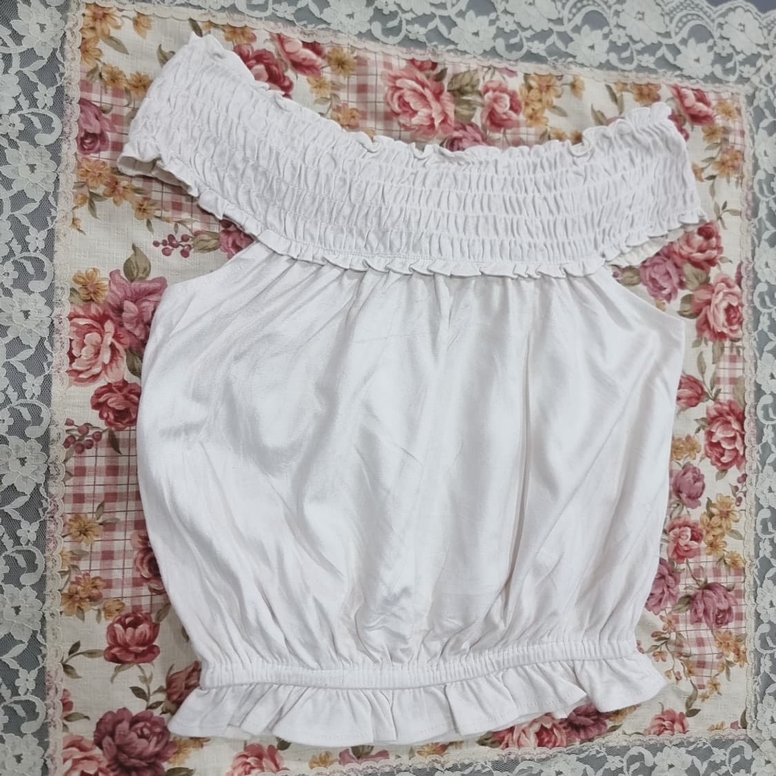 리즈리사(LIZ LISA) 오프숄더 셔링 탑 상품이미지2