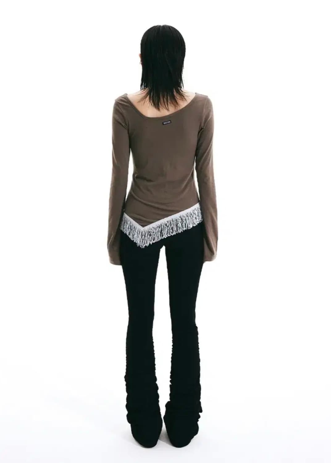 스컬프터 니트 셔링 레깅스 블랙 상품이미지4