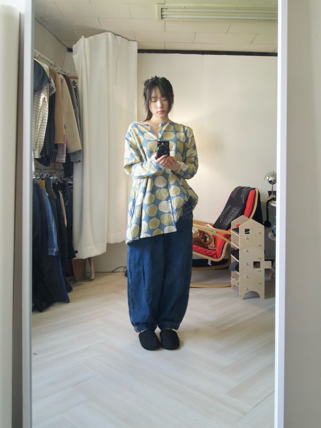 [CHATTY] balloon tapered denim overall 상품이미지3