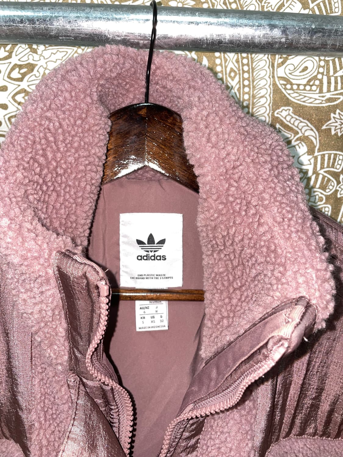 아디다스 여성 양털 롱 후리스 자켓  상품이미지5