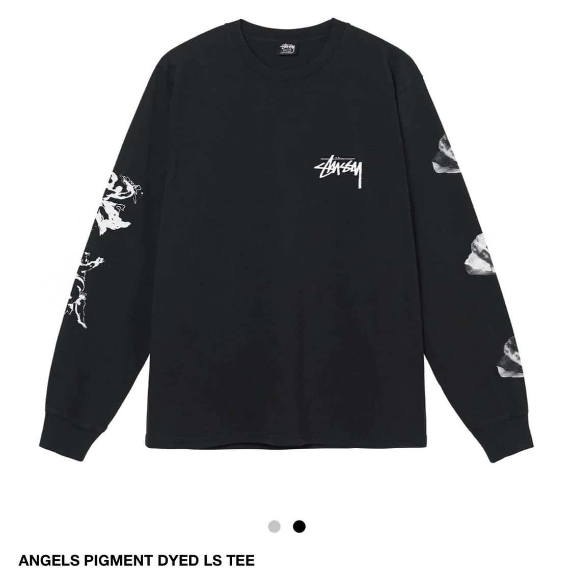 (L) 스투시 엔젤 롱슬리브 블랙 새상품  상품이미지1