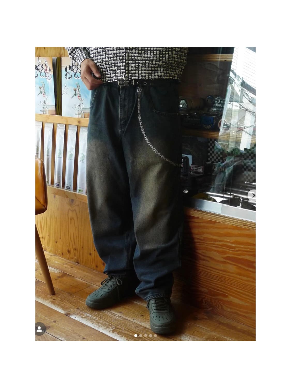 Star Team chain denim 상품이미지1