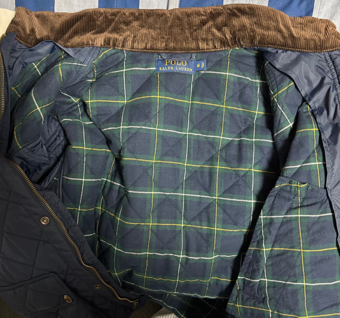 폴로 랄프로렌 퀼팅자켓 M 네이비 상품이미지5