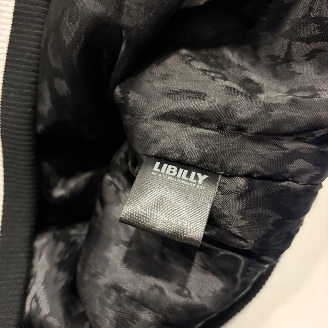 [M] 리빌리 창모 Libilly 블랙 스타디움 자켓 031 C807 상품이미지6