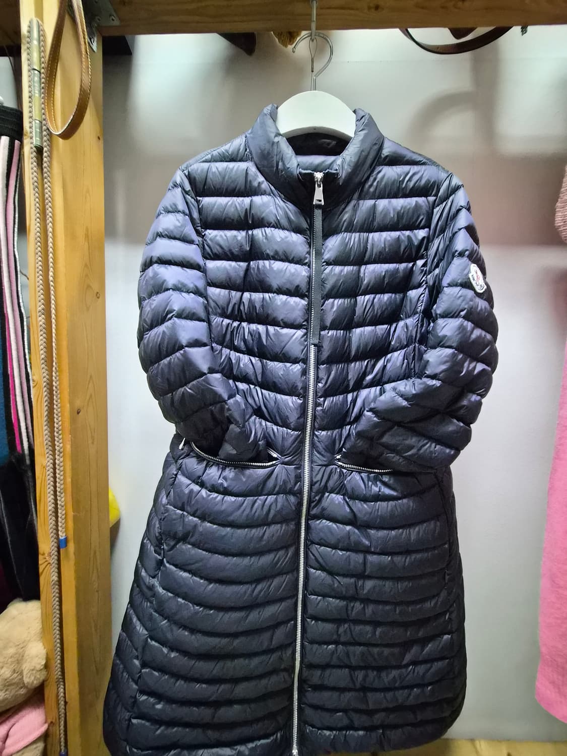 네이비 퀼팅 다운패딩 상품이미지2