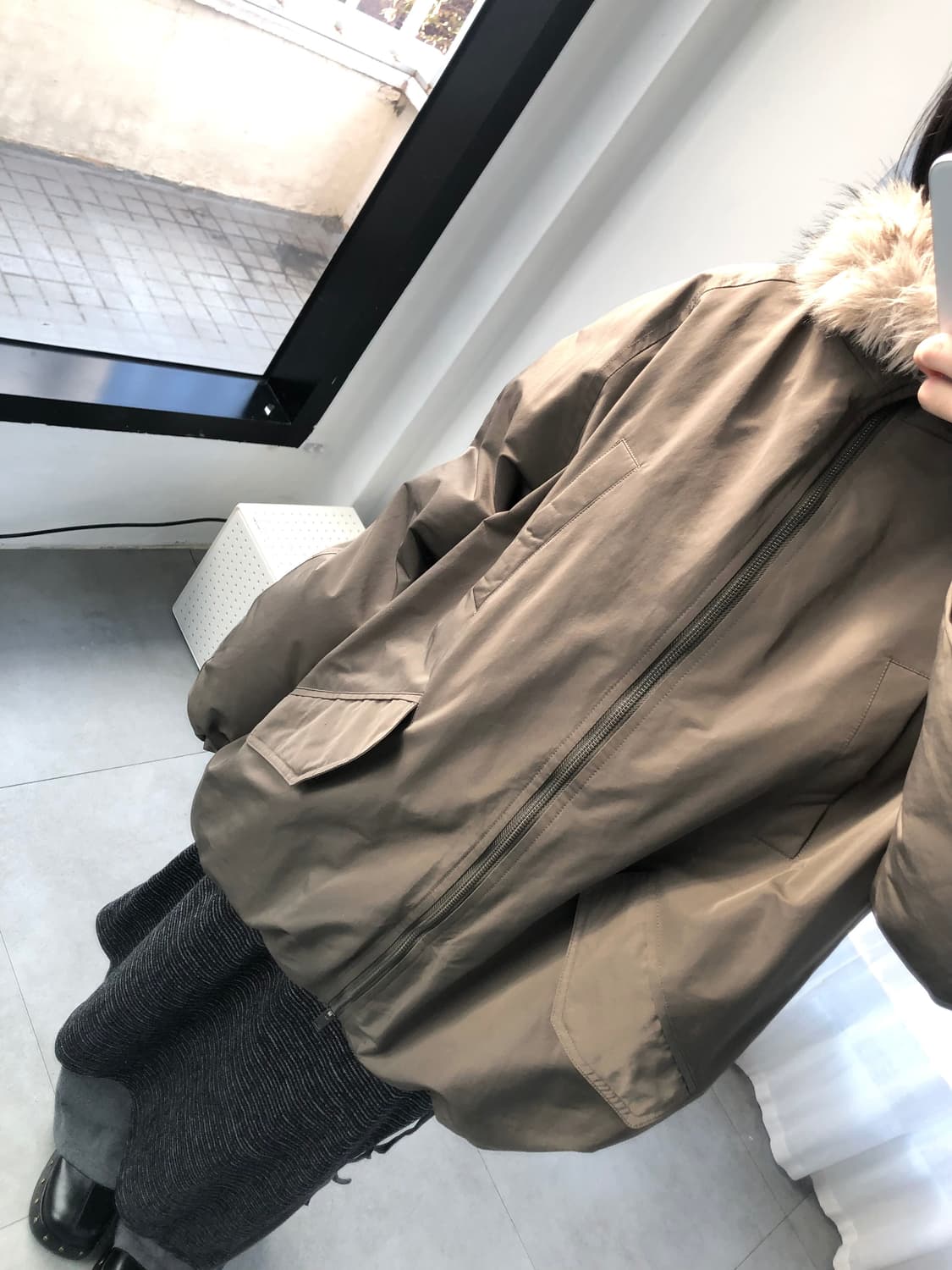 겨 kyeo 퍼 다운 파카  상품이미지2