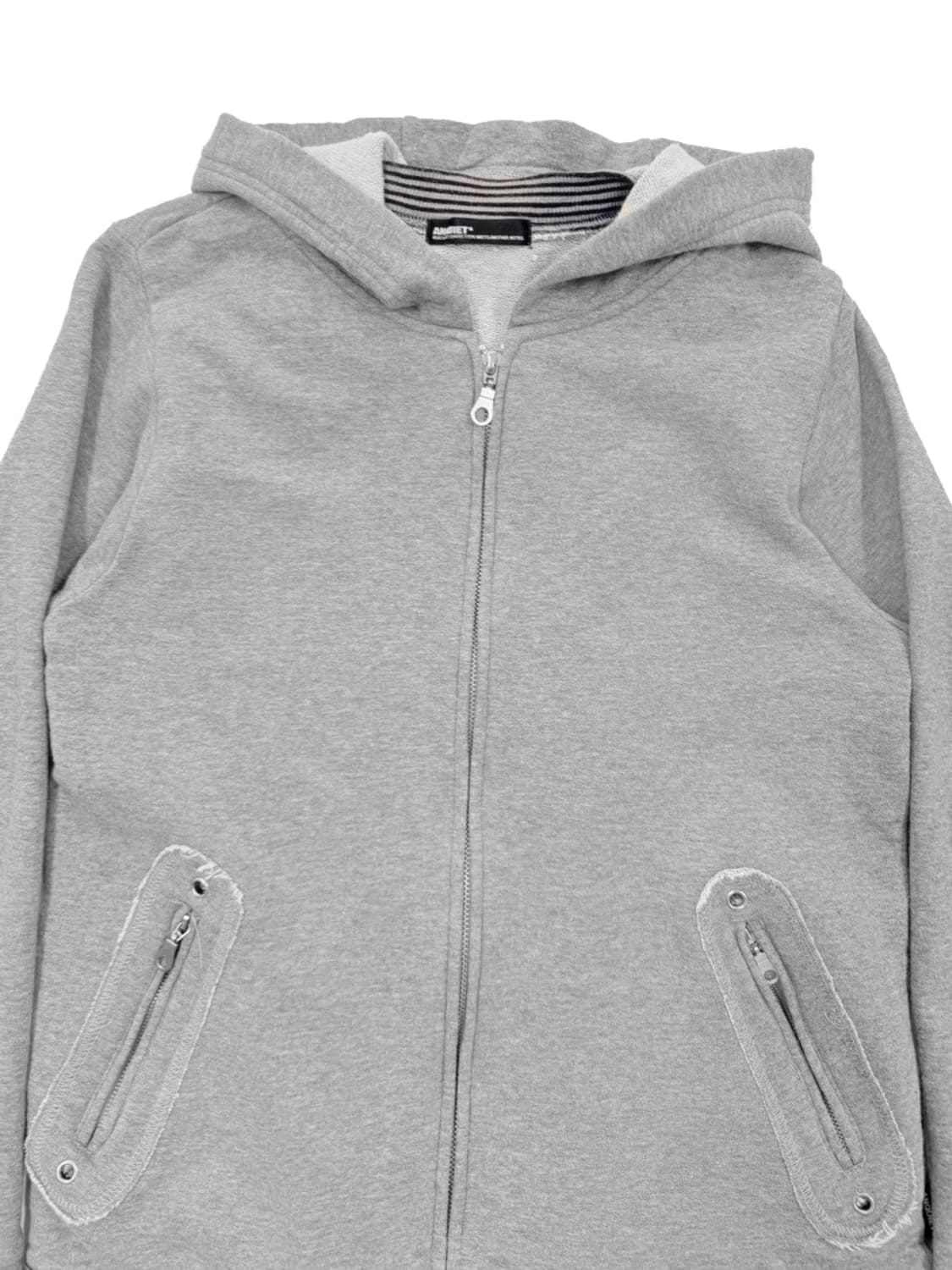 빈티지 Anquiet 스트라이프 레이어드 후드집업 상품이미지3