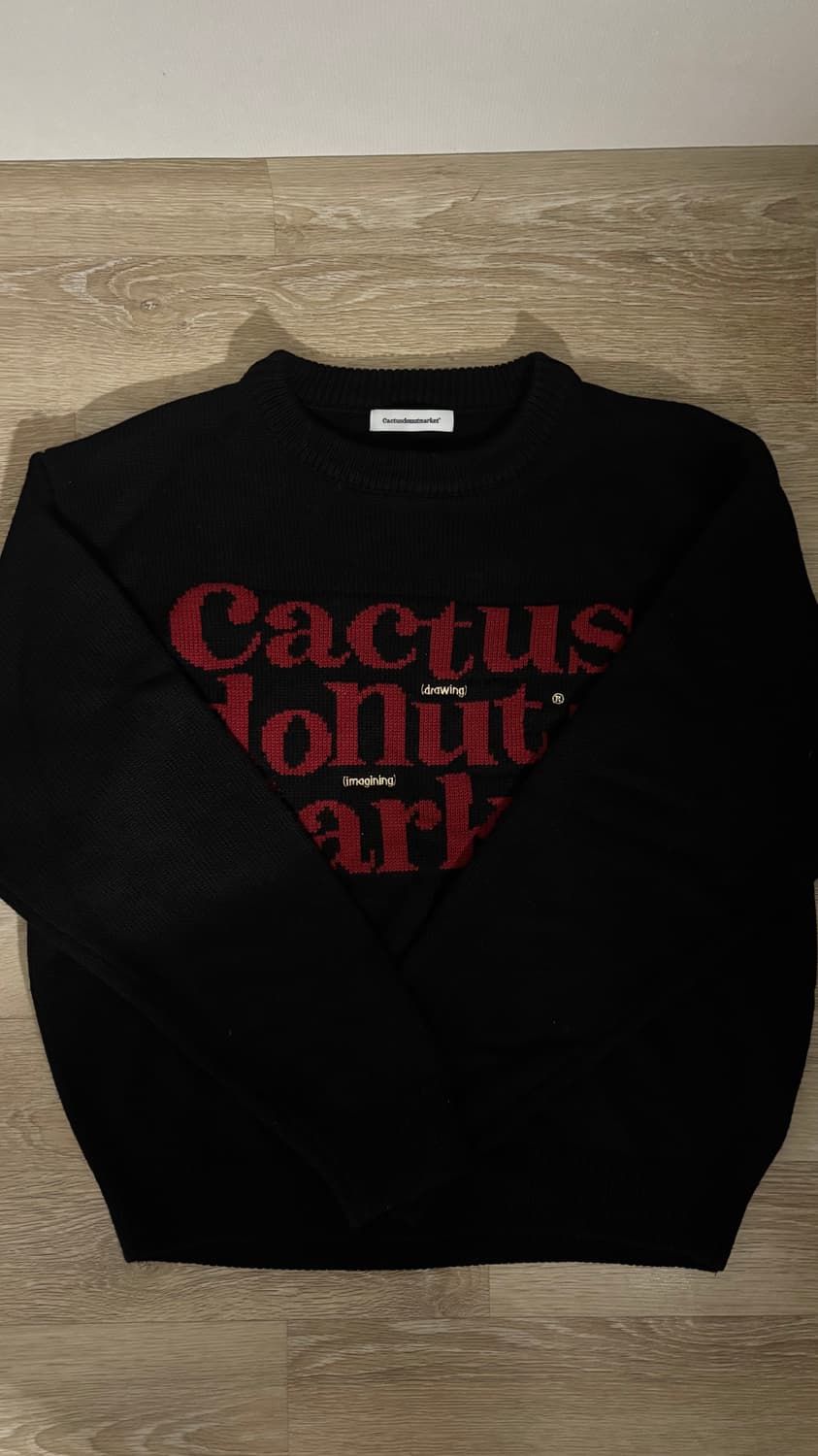 캑터스도넛마켓 베이직 로고 스웨터 상품이미지1