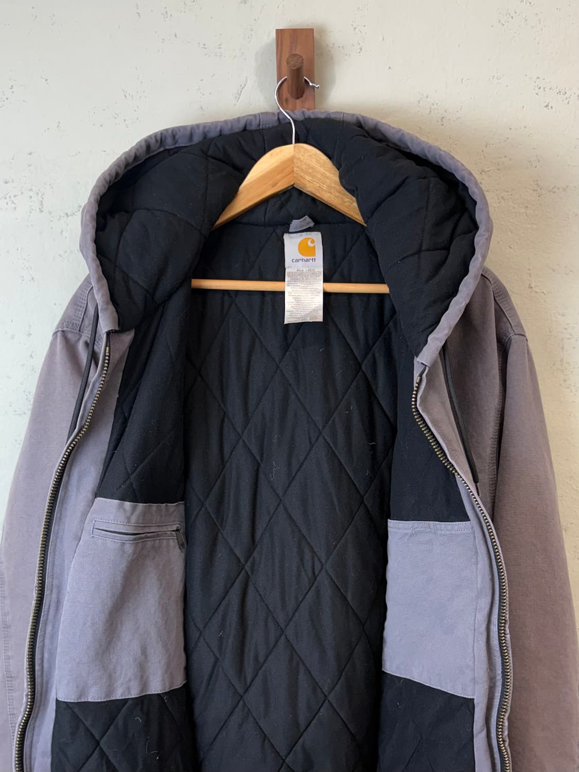 칼하트 시멘트 그레이 액티브 후드 자켓 상품이미지5