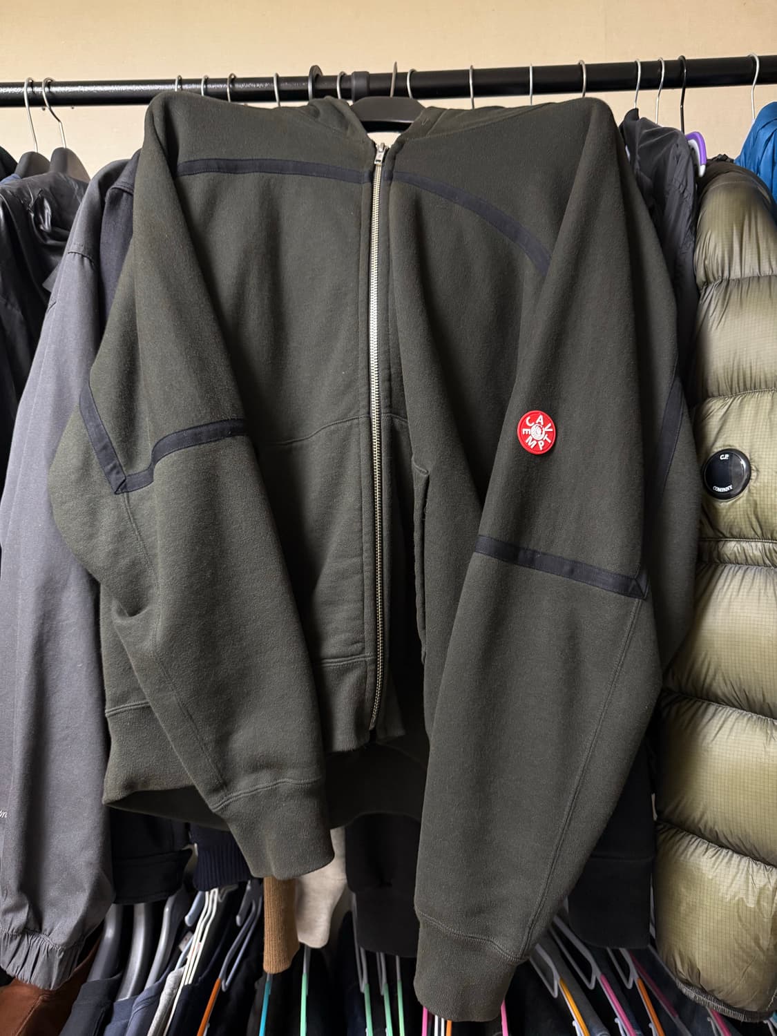 L 카브엠트 후드집업  TAPED CUT ZIP HEAVY HOODY 상품이미지2