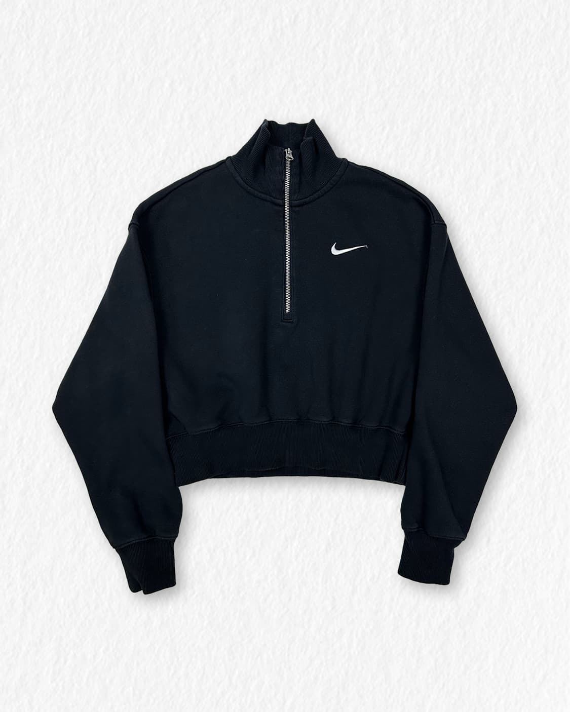 나이키 기모 크롭 반집업 맨투맨 상품이미지1